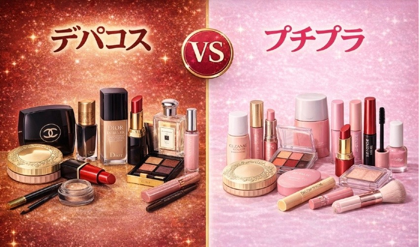 デパコスとプチプラコスメどっちがいいのか？！